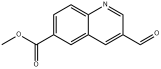 methyl 3-formylquinoline-6-carboxylate Structure