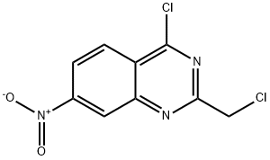 4-chloro-2-(chloromethyl)-7-nitroquinazoline 구조식 이미지