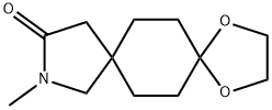 1,4-Dioxa-10-azadispiro[4.2.4.2]tetradecan-11-one, 10-methyl- 구조식 이미지