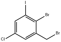 2-Bromo-5-chloro-3-iodobenzyl bromide Structure