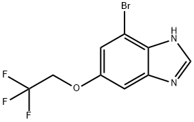 4-Bromo-6-(2,2,2-trifluoroethoxy)-1H-benzimidazole Structure