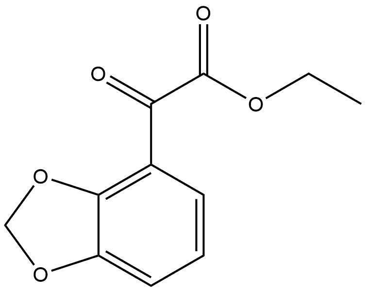 1,3-Benzodioxole-4-acetic acid, α-oxo-, ethyl ester Structure