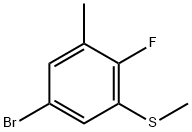 (5-Bromo-2-fluoro-3-methylphenyl)(methyl)sulfane Structure