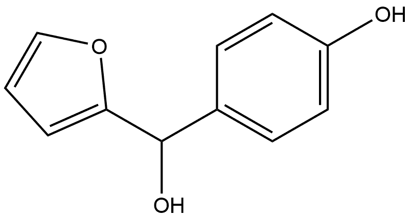 4-(furan-2-yl(hydroxy)methyl)phenol Structure