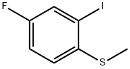 Benzene, 4-fluoro-2-iodo-1-(methylthio)- Structure