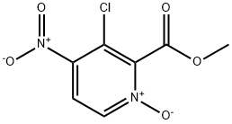 3-Chloro-2-(methoxycarbonyl)-4-nitropyridine 1-oxide Structure