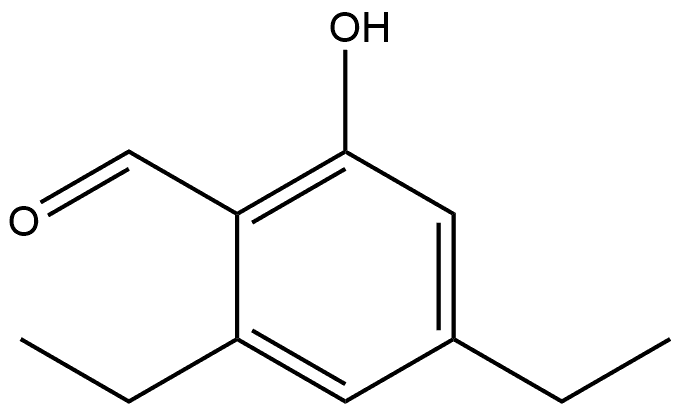 2,4-Diethyl-6-hydroxybenzaldehyde Structure