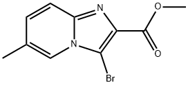 methyl 3-bromo-6-methylimidazo[1,2-a]pyridine-2-carboxylate Structure