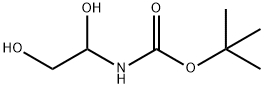 Carbamic acid, N-(1,2-dihydroxyethyl)-, 1,1-dimethylethyl ester 구조식 이미지