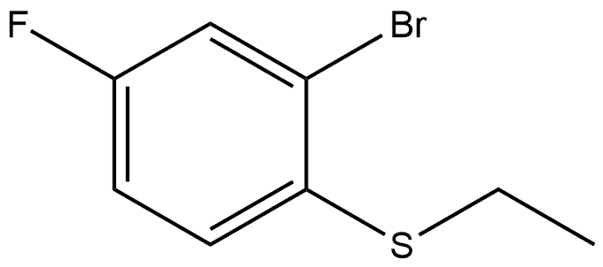 2-Bromo-1-(ethylthio)-4-fluorobenzene Structure