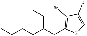 Thiophene, 3,4-dibromo-2-(2-ethylhexyl)- Structure