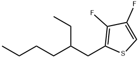 Thiophene, 2-(2-ethylhexyl)-3,4-difluoro- Structure