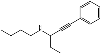 1-Pentyn-3-amine, N-butyl-1-phenyl- Structure