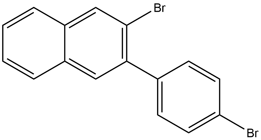 2-Bromo-3-(4-bromophenyl)naphthalene Structure