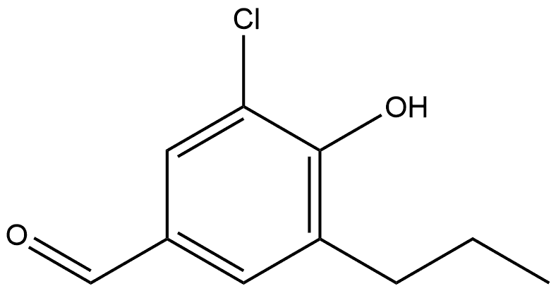 3-Chloro-4-hydroxy-5-propylbenzaldehyde Structure