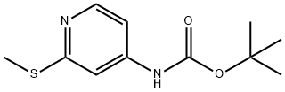 1,1-Dimethylethyl N-[2-(methylthio)-4-pyridinyl]carbamate Structure