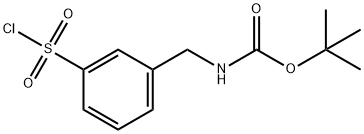 tert-butyl
N-{[3-(chlorosulfonyl)phenyl]methyl}carbamate Structure