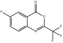 4H-3,1-Benzoxazin-4-one, 6-fluoro-2-(trifluoromethyl)- Structure