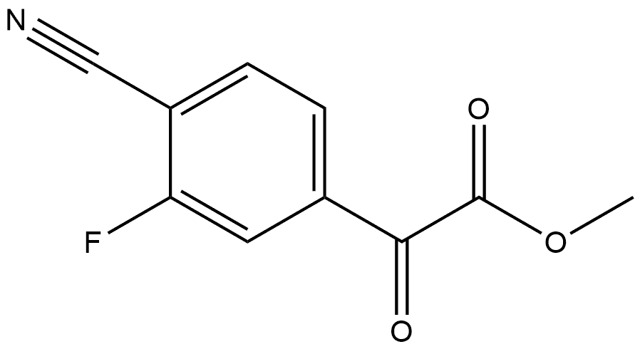 Methyl 4-cyano-3-fluoro-α-oxobenzeneacetate Structure