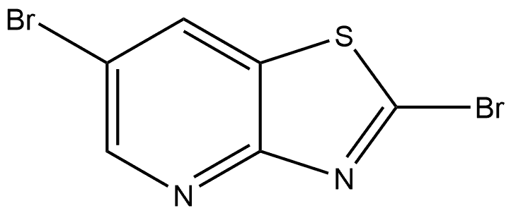 2,6-dibromo-[1,3]thiazolo[4,5-b]pyridine 구조식 이미지