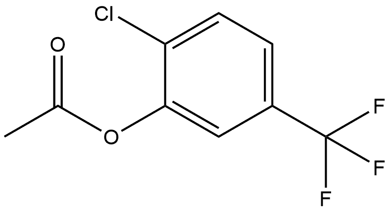 Phenol, 2-chloro-5-(trifluoromethyl)-, 1-acetate Structure