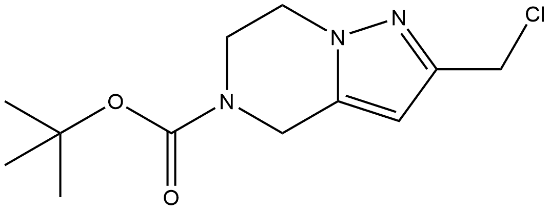 tert-butyl 2-(chloromethyl)-4H,5H,6H,7H-pyrazolo[1,5-a]pyrazine-5-carboxylate Structure