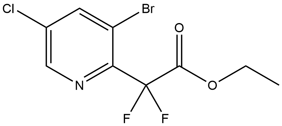 Ethyl 2-(3-bromo-5-chloropyridin-2-yl)-2,2-difluoroacetate Structure