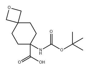 2-Oxaspiro[3.5]nonane-7-carboxylic acid, 7-[[(1,1-dimethylethoxy)carbonyl]amino]- Structure