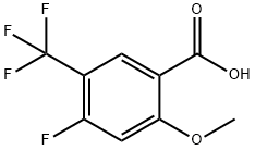 4-Fluoro-2-methoxy-5-(trifluoromethyl)benzoic acid Structure