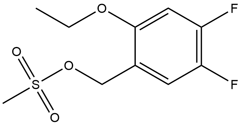 Benzenemethanol, 2-ethoxy-4,5-difluoro-, 1-methanesulfonate Structure