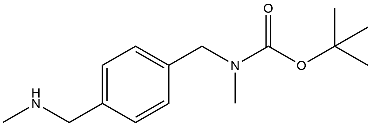 1,1-Dimethylethyl N-methyl-N-[[4-[(methylamino)methyl]phenyl]methyl]carbamate Structure