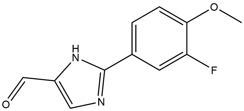 2-(3-Fluoro-4-methoxyphenyl)-1H-imidazole-5-carbaldehyde Structure