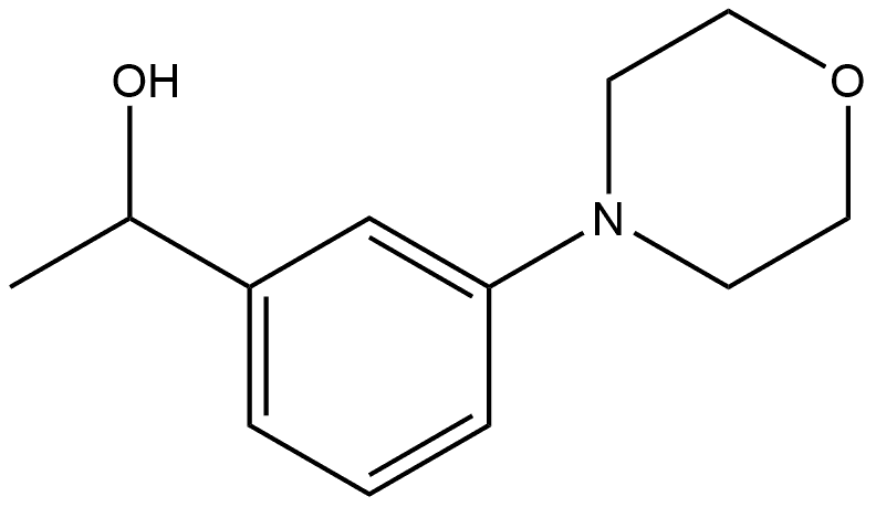 α-Methyl-3-(4-morpholinyl)benzenemethanol Structure