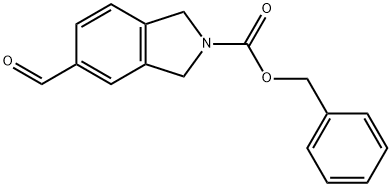 2H-Isoindole-2-carboxylic acid, 5-formyl-1,3-dihydro-, phenylmethyl ester Structure