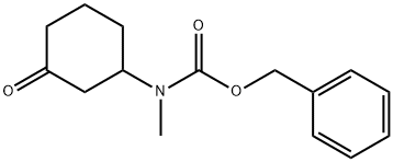 Methyl-(3-oxo-cyclohexyl)-carbamic acid benzyl ester Structure