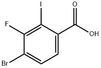 4-Bromo-3-fluoro-2-iodobenzoic acid 구조식 이미지