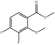 Methyl 3-fluoro-4-iodo-2-methoxybenzoate 구조식 이미지