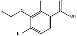 Benzoic acid, 4-bromo-3-ethoxy-2-fluoro- 구조식 이미지