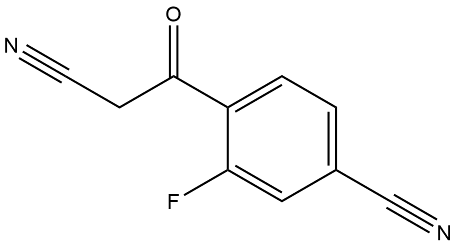 4-Cyano-2-fluorobenzoylacetonitrile Structure