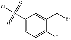 3-(Bromomethyl)-4-fluorobenzenesulphonyl chloride Structure