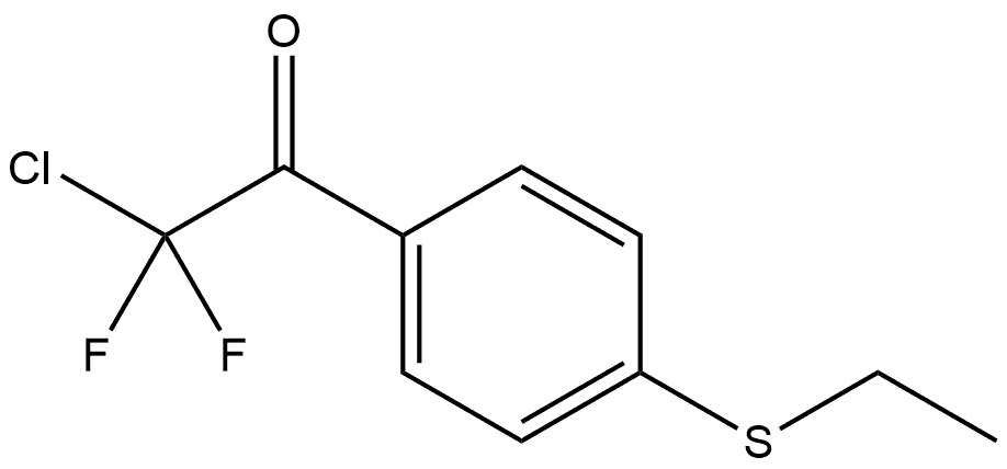 2-chloro-1-(4-(ethylthio)phenyl)-2,2-difluoroethanone Structure