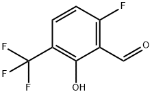 6-Fluoro-2-hydroxy-3-(trifluoromethyl)benzaldehyde Structure