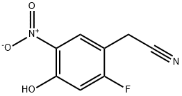 2-Fluoro-4-hydroxy-5-nitrophenylacetonitrile Structure