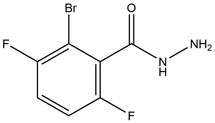 2-Bromo-3,6-difluorobenzoic acid hydrazide Structure