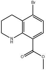 Methyl 5-bromo-1,2,3,4-tetrahydroquinoline-8-carboxylate Structure