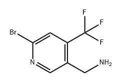 3-Pyridinemethanamine, 6-bromo-4-(trifluoromethyl)- 구조식 이미지