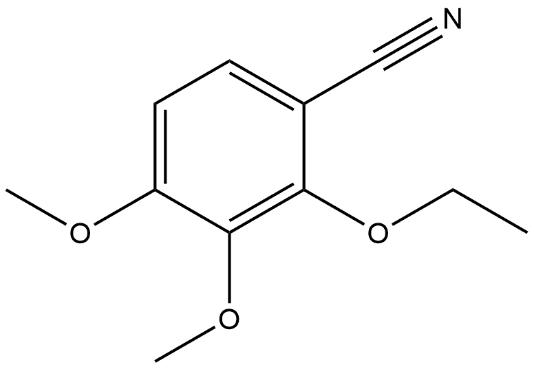 2-Ethoxy-3,4-dimethoxybenzonitrile Structure