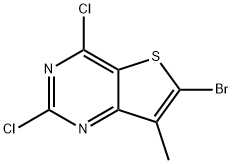 6-bromo-2,4-dichloro-7-methylthieno[3,2-d]pyrimidine 구조식 이미지