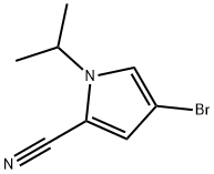 4-Bromo-1-isopropyl-1H-pyrrole-2-carbonitrile 구조식 이미지