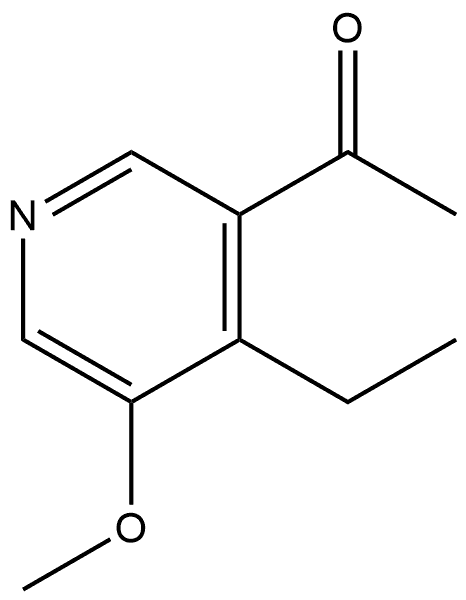 1-(4-Ethyl-5-methoxy-3-pyridinyl)ethanone Structure